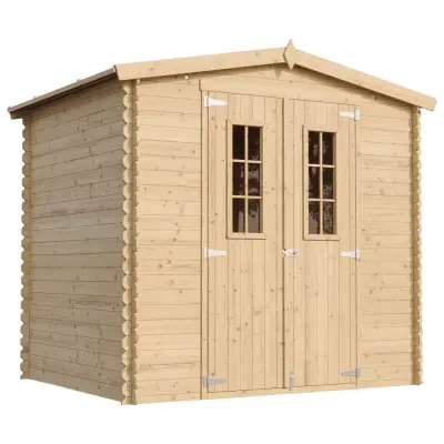 Lesena vrtna lopa - 236x226xH218 cm/ 4,33 m2 - Vrtna hiša brez podov - TIMBELA M369C