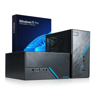 Greed® Nano Intel PC - Mini računalniki / pc - Intel Celeron G5905 - 3,5 GHZ - 8GB DDR4 RAM - 512GB SSD - USB 3.2 - WLAN + Windows 11 Pro
