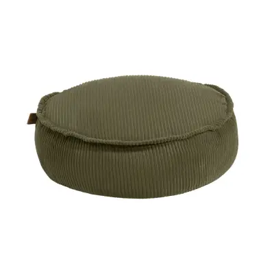 Otroški pouf v obliki kroga, Estetsko - Udoben in varen, idealen za otroško sobo, Aesthetic, Kaki