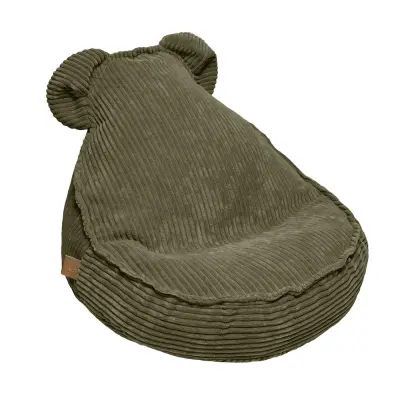 Otroški pouf v obliki hruške Teddy, Estetsko - Udoben in varen, idealen za sobo, Aesthetic, Kaki