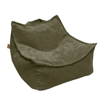 Otroški pouf v obliki hruške Sako Bag, Estetsko - Udoben in varen, idealen za otroško sobo, Aesthetic, Kaki