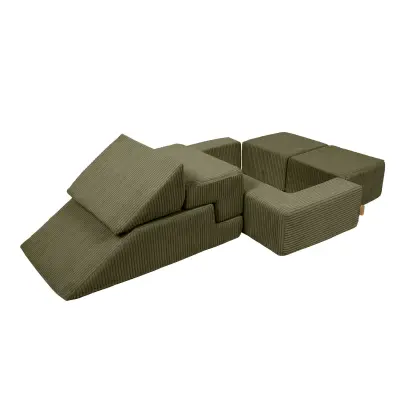 Otroški motorični poligon, Sofa Bricks Aesthetic – motorični razvoj, kreativnost in varnost, Aesthetic, Kaki