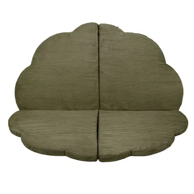 Preproga v obliki oblaka za otroke, estetska – mehka in udobna, idealna za igro, Aesthetic, Kaki