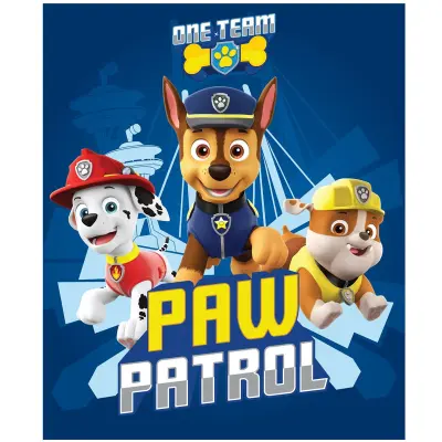 Odeja iz flisa 100x140 Paw Patrol modra