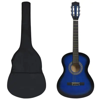 Klasični kitarski 8-delni začetni set modra 3/4 36'' - Set kitare