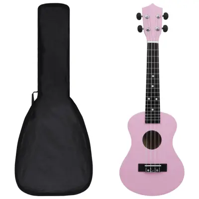 Otroški sopran ukulele z torbo roza 23'' - Set ukulele
