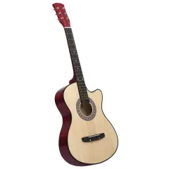 Akustična kitara The Living Store s 6 strunami 38'' iz apnenčevega lesa - Set kitara