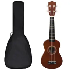 Otroški sopran ukulele z torbo naravne barve 21'' - Set ukulele