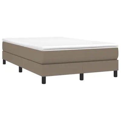 Box spring postelja - Vzmetna postelja z vzmetnico taupe 120x190 cm blago SL3649