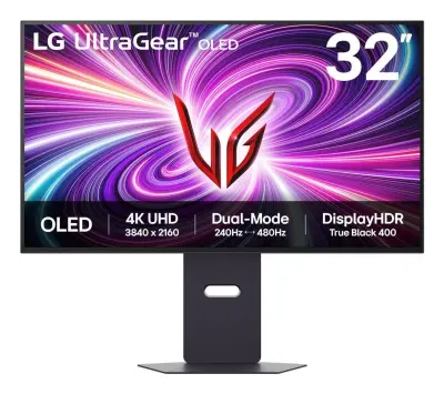 Monitor LG 31,5" OLED 32GS95UV-B UltraGear, 3840x2160, 2x HDMI, DP, USB, zvočnik