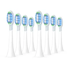 Ultrasonic nastavki za Philips Sonicare C3 Premium Plaque Defense, 8 kosov, beli