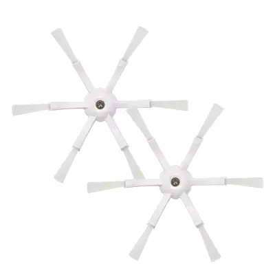 Set belih šestkrakih stranskih krtač za Roborock S5, S6, S7, E5, Q7