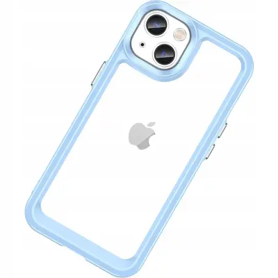OUTER SPACE CASE ETUI OBUDOWA POKROWIEC FUTERAŁ DO IPHONE 15 NIEBIESKIE
