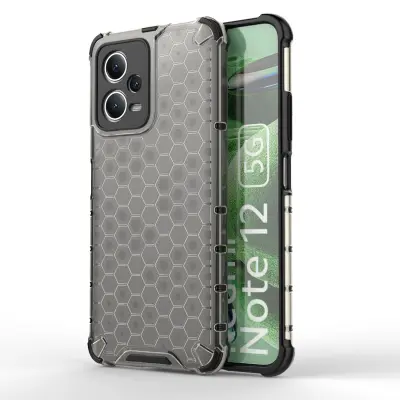 Armored hybrid etui za Xiaomi Redmi Note 12 5G / Poco X5 5G Honeycomb črn