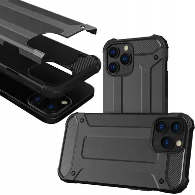 HYBRID ARMOUR CASE OVITEK OHIŠJE OVITEK ZA IPHONE 14 PRO ČRN