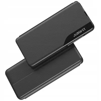 ECO LEATHER ETUI CASE OBUDOWA Z KLAPKĄ DO SAMSUNG GALAXY A14 CZARNE
