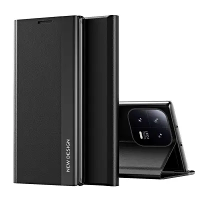 Etui s preklopom in stojalom za Xiaomi 13 Lite Sleep Case Pro, črn