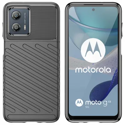 THUNDER CASE ETUI POKROV OHIŠJA ETUI ZA MOTOROLA MOTO G53 ČRNA
