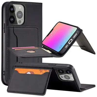 MAGNET CARD CASE ETUI OBUDOWA POKROWIEC PLECKI DO SAMSUNG GALAXY S23 CZARNE