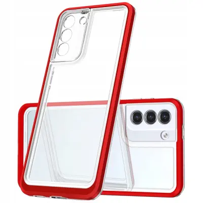 CLEAR ETUI CASE OBUDOWA POKROWIEC FUTERAŁ DO SAMSUNG GALAXY S23 CZERWONE