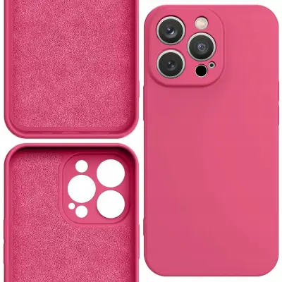 SILICONE CASE ETUI OBUDOWA POKROWIEC FUTERAŁ PLECKI DO IPHONE 14PLUS FUKSJA