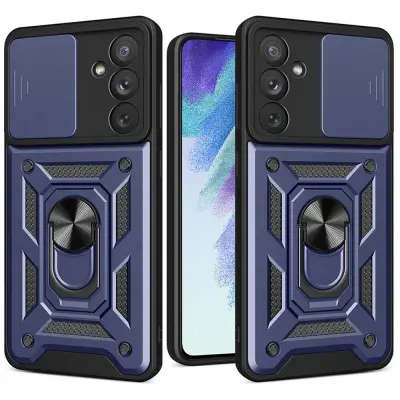 HYBRID ARMOR ETUI CASE OBUDOWA POKROWIEC DO SAMSUNG GALAXY A14 NIEBIESKIE
