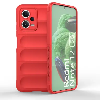 Fleksibilen ovitek za Xiaomi Redmi Note 12 5G / Poco X5 5G Magic Shield Case rdeč
