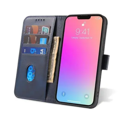 Ovitek s preklopom in denarnico za Xiaomi Redmi Note 12 5G / Poco X5 5G Magnet Case moder