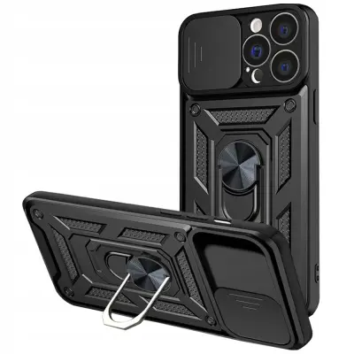 HYBRID ARMOR ETUI CASE OBUDOWA POKROWIEC FUTERAŁ DO IPHONE 13 PROMAX CZARNE