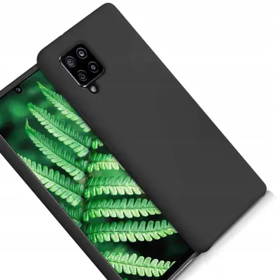 SILIKONSKI OVITEK OVITEK ZA SAMSUNG GALAXY A42 5G ČRN