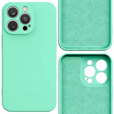 SILICONE CASE ETUI OBUDOWA POKROWIEC FUTERAŁ DO IPHONE 14 PLUS MIĘTOWE