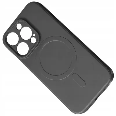 SILIKONSKI OVITEK OVITEK ZA MAGSAFE ZA IPHONE 14 PRO MAX ČRN
