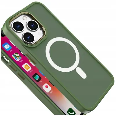 BARVNI MAT OVITEK OVITEK ZA MAGSAFE ZA IPHONE 14 PLUS ZELEN