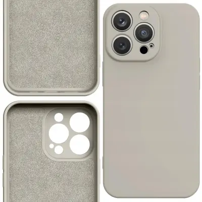 SILIKONSKI OVITEK OVITEK OHIŠJE OVITEK ZA IPHONE 14PLUS BEŽ
