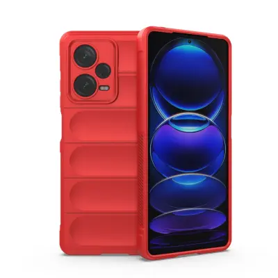 Fleksibilen ovitek za Xiaomi Redmi Note 12 Pro+ Magic Shield Case, rdeč