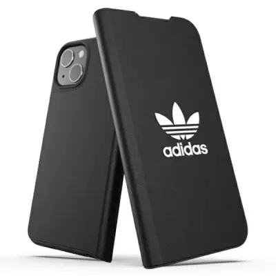 ADIDAS ALI KNJIŽICA ETUI BASIC ZA IPHONE 13/14/15 6.1 ČRNO BEL