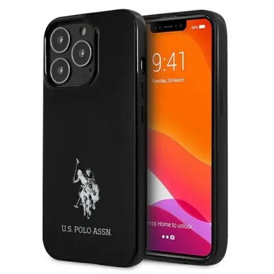 PRIMER ZDA POLO ASSN. LOGO KONJI ZA IPHONE 13 PRO MAX OVITEK ČRN