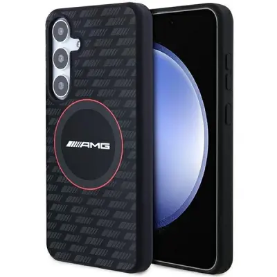 AMG SILIKONSKI OVITEK Z VZORECEM CARBON ZA MAGSAFE ZA SAMSUNG GALAXY S24+ ČRN