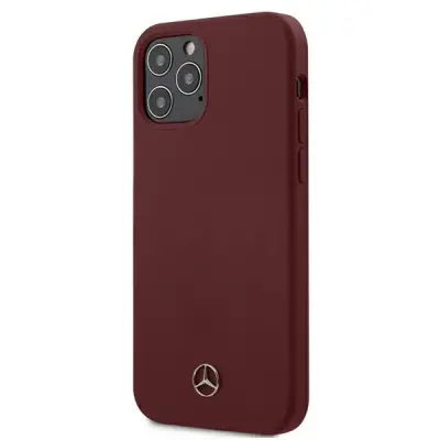 MERCEDES SILIKONSKI OVITEK LINE ZA IPHONE 12 12 PRO OVITEK RDEČ