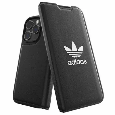 OVITEK ADIDAS ALI KNJIŽICA ZA IPHONE 14 PRO OVITEK ČRNO BEL
