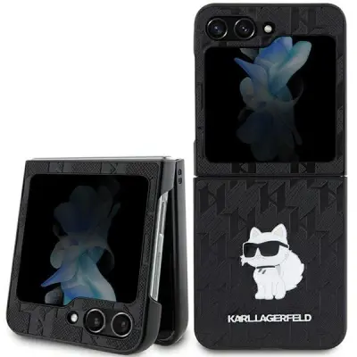 OVITEK ETUI KARL LAGERFELD ZA SAMSUNG GALAXY Z FLIP 5 ČRN