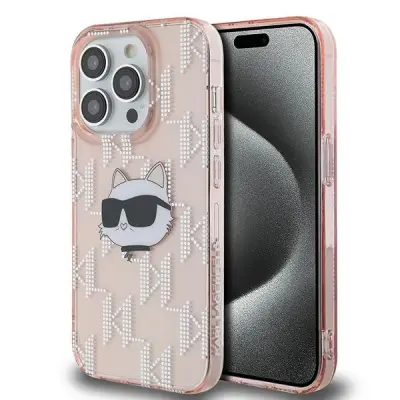 OVITEK KARL LAGERFELD IML CHOUPETTE HEAD MONOGRAM ZA IPHONE 13 PRO 13 ROZA