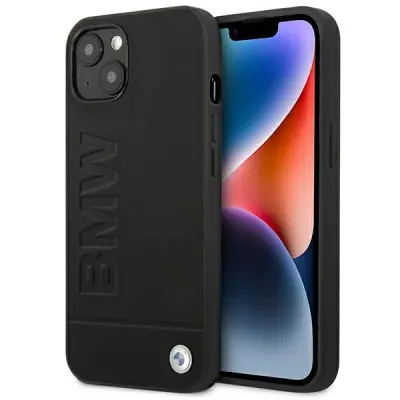 BMW BMHCP14MSLLBK OVITEK ZA IPHONE 14 PLUS / 15 PLUS 6.7 ČRNO USNJENO