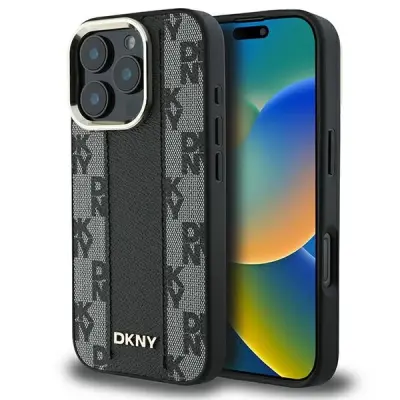 OVITEK S KARIRANIM VZORECEM DKNY ZA OVITEK MAGSAFE ZA IPHONE 16 PRO