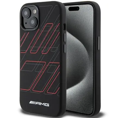 AMG SILIKONSKI OVITEK ZA MAGSAFE ZA IPHONE 15 PLUS 14 PLUS ČRN
