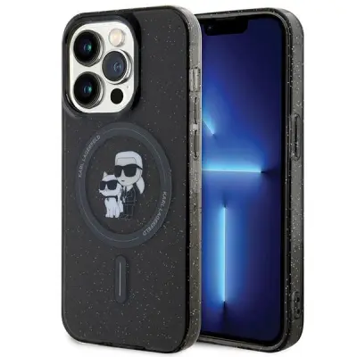 KARL LAGERFELD OVITEK Z BLEŠČICAMI KARL&CHOUPETTE ZA MAGSAFE ZA IPHONE 15 PRO