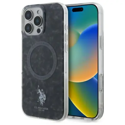 OVITEK U.S. POLO ZA IPHONE 16 PRO 6.3'' OVITEK MAGSAFE RING ČRN