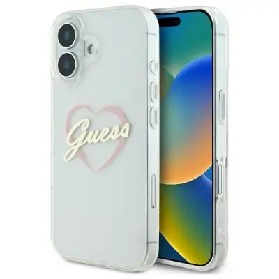 OVITEK GUESS IML HEART CASE ZA IPHONE 16 PLUS PROZOREN