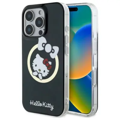 OVITEK HELLO KITTY IML FUN BOW ZA MAGSAFE ZA IPHONE 16 PRO MAX ČRN