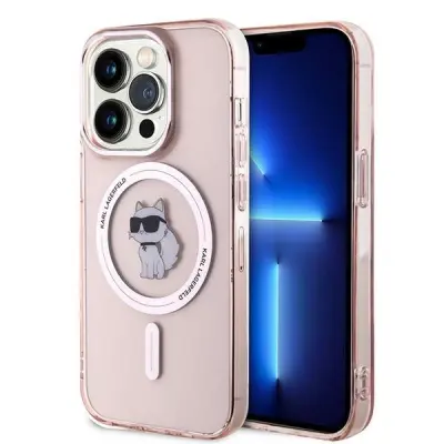 OVITEK KARL LAGERFELD IML CHOUPETTE ZA MAGSAFE ZA IPHONE 14 PRO ROZA